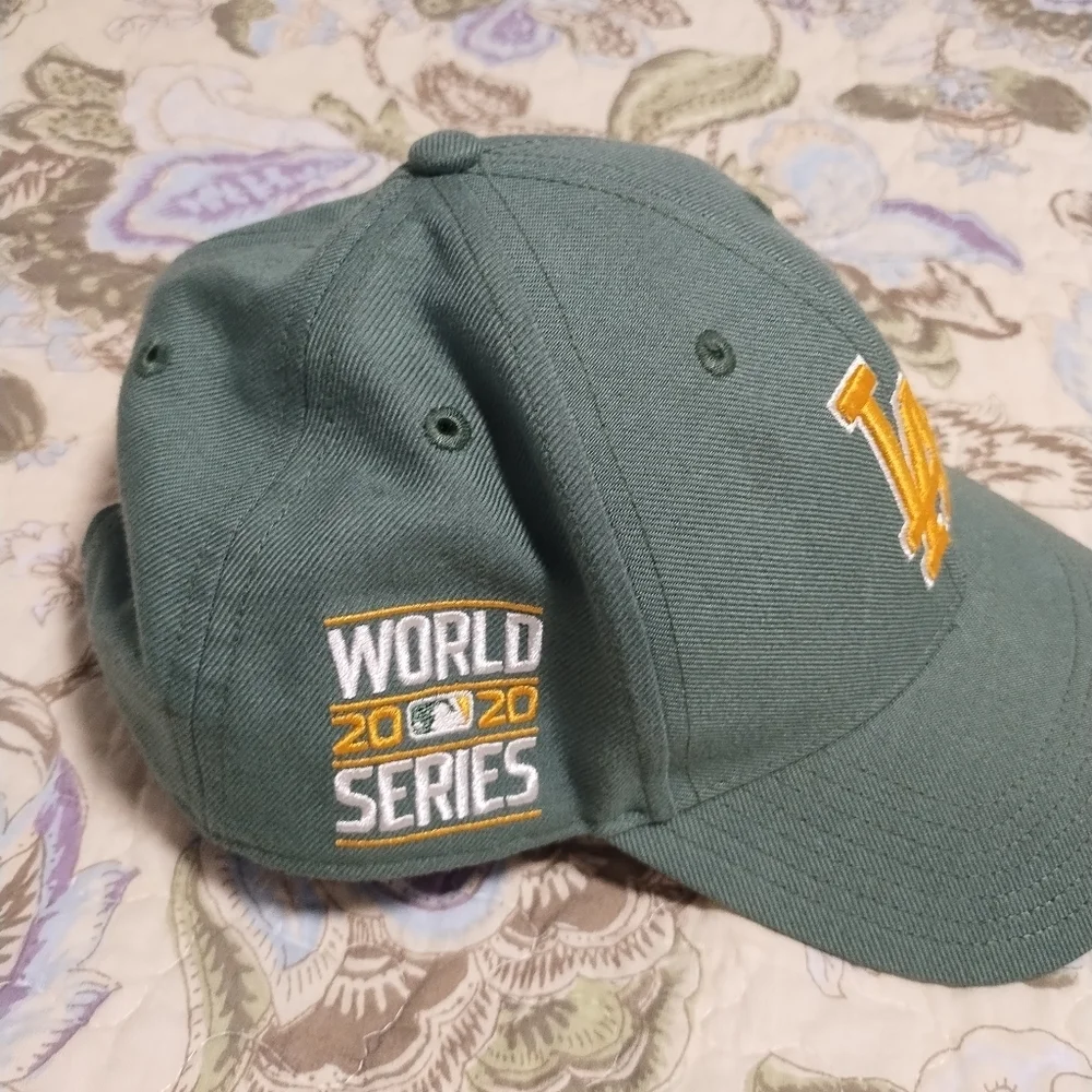 LA Dodgers '47 MVP Adjustable Sure Shot Snapback Hat Green 2020 World Series